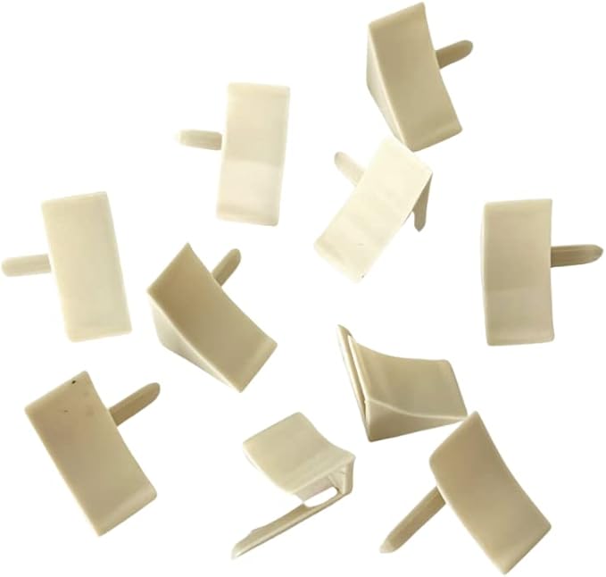 InstaTrim End Caps - 10 Ivory 3/4" Wide Caulk Strip End Cap Pieces - End Cap Corners for Flexible Trim - Paintable