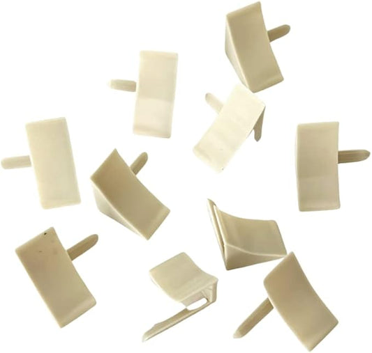 InstaTrim End Caps - 10 Ivory 3/4" Wide Caulk Strip End Cap Pieces - End Cap Corners for Flexible Trim - Paintable