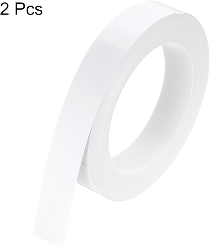 HARFINGTON 2Pcs Floor Tiles White Foil Lines Metallic Mirror Tape 0.79" x82 Ft Ft Self Adhesive Decor Floor Wall Seam Sticker Waterproof Gap Sealing Tape for Kitchen Bathroom Cabinet