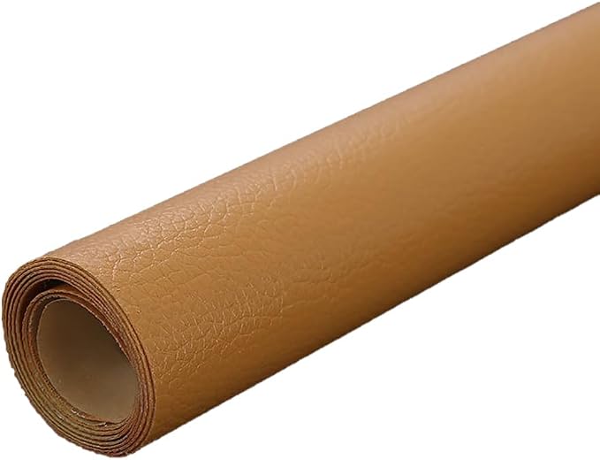 Beige Yellow Leather Repair Patch, 53.9 x 13.7 Inch Self Adhesive Leather Repair Tape, Large Vinyl Leather Repair Kit for Furniture, Car Seats, Sofats, Couch, Office Chair