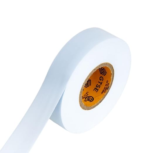 GTSE White Electrical Tape, 3-Pack – Waterproof, Industrial Grade Vinyl, 3/4 in x 66ft– Strong Self-Adhesive PVC Electric Tape for Wire Insulation, 7 Mil, 600V – UL/CSA Listed