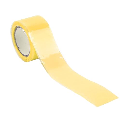 Self Fusing Silicone Tape, Waterproof Insulation Adhesive Tape, 2 Packs 1.5m x 2.5cm - High Temperature, Strong Tensile Strength, Ideal for Pipe and Hose Repair (Yellow)