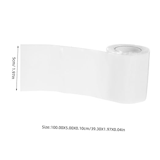 PRETYZOOM Water Pipe Repair Tape Wide Long White Silicone Rubber Sealant Tape Easy Application for Leak Fix