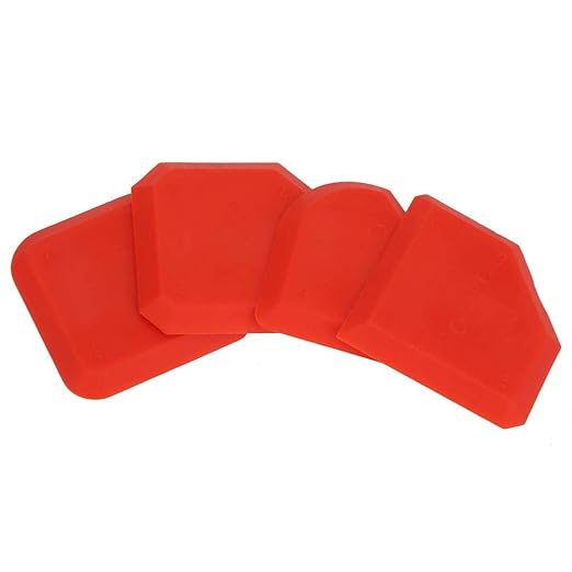 4pcs Silicone Sealant Remover,Smoother Finisher Scraper Cleaner Caulking Tool Kit, for a Professional Finish to Most Household sealants, fillers, Grout, etc.