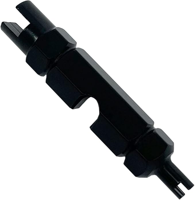 ZUFECY Bike Valve Core Remover Tool, Presta &Schrader Valve Cores for Tubeless Cycling Tires (Black)