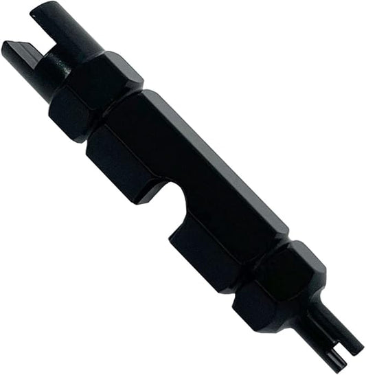 ZUFECY Bike Valve Core Remover Tool, Presta &Schrader Valve Cores for Tubeless Cycling Tires (Black)
