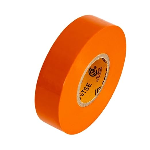 GTSE Electrical Tape – Waterproof, Industrial Grade Vinyl, 3/4 in x 66ft– Strong Self-Adhesive PVC Electric Tape for Wire Insulation, 7 Mil, 600V – UL/CSA Listed - Orange, 3 Rolls