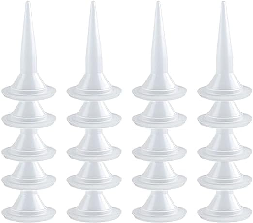 25-Pack Caulking Nozzle for Sausage Caulking Gun，Reusable Caulk Nozzle