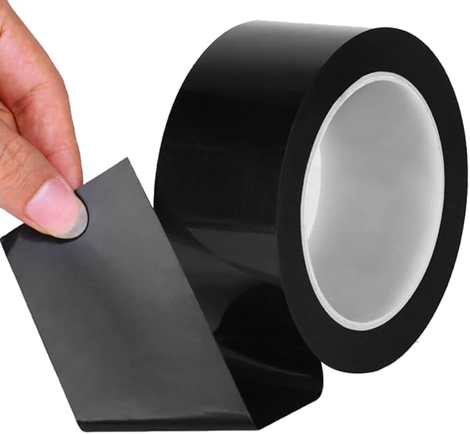 Caulk Tape Black 1.96 Inch x 33 Feet, Waterproof PMMA Caulking Strip Self Adhesive for Kitchen Sink Bathtub Bathroom Shower Toilet