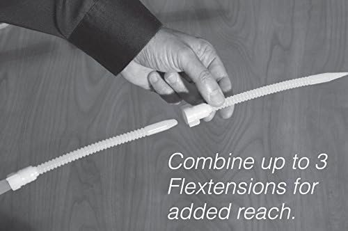 Ready America Flextension Caulking Tube Tip, Reusable and Removable Caulk Gun Nozzles for Hard to Reach Areas, Bends up to 180 Degrees, Caulking Tips, 3- Count (Pack of 1)