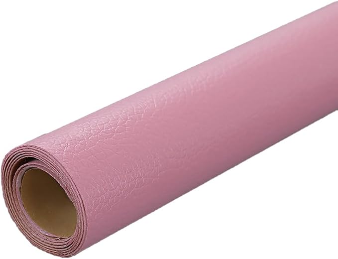 Pink Leather Repair Patch, 53.9 x 13.7 Inch Self Adhesive Leather Repair Tape, Large Vinyl Leather Repair Kit for Furniture, Car Seats, Sofats, Couch, Office Chair