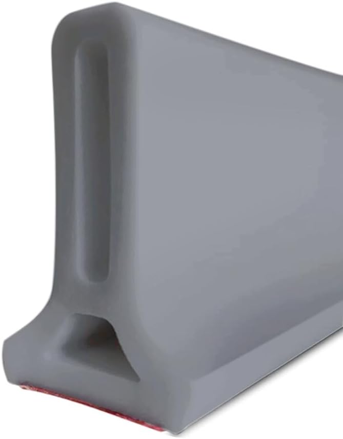 Duzzy 67 Inch Shower Threshold Water Dam, Shower Water Guard to Keep Water in Shower, Shower Water Stopper Dry and Wet Separation Suitable for Bathroom and Kitchen