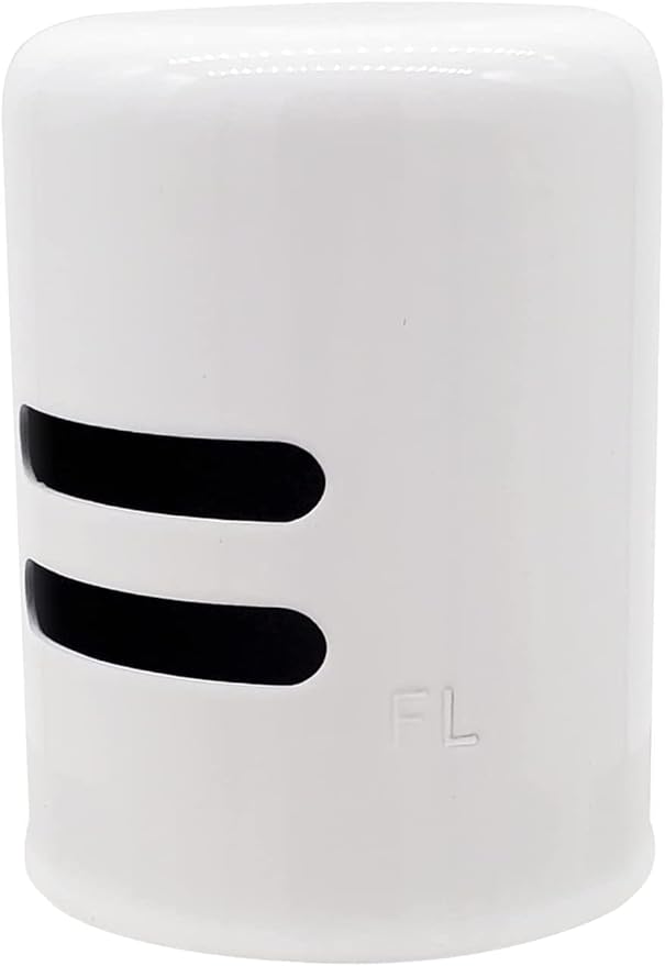 Westbrass D201-100-50 1-5/8" x 2-1/4" Solid Brass Air Gap Cap Only, Non-Skirted, Powder Coat White (100-Pack)