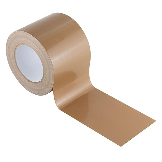 GTSE Wide Duct Tape, Brown, 4 Inches x 55 Yards (164 ft), Heavy Duty, Waterproof Repair Tape for Indoor or Outdoor Use, 24 Rolls