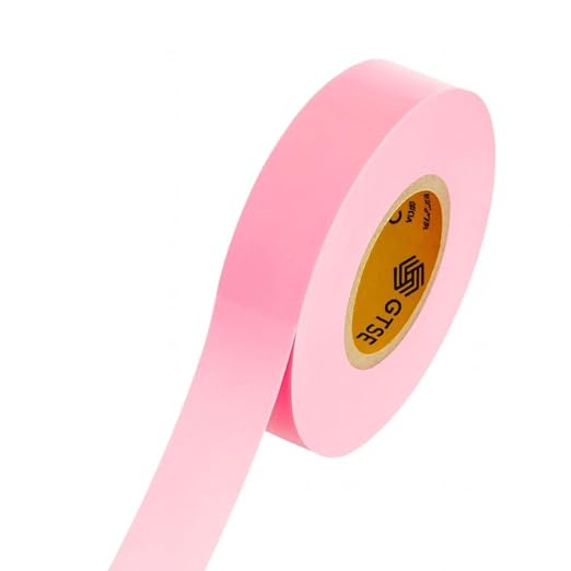 GTSE Pink Electrical Tape, 1 Roll – Waterproof, Industrial Grade Vinyl, 3/4 in x 66ft– Strong Self-Adhesive PVC Electric Tape for Wire Insulation, 7 Mil, 600V – UL/CSA Listed