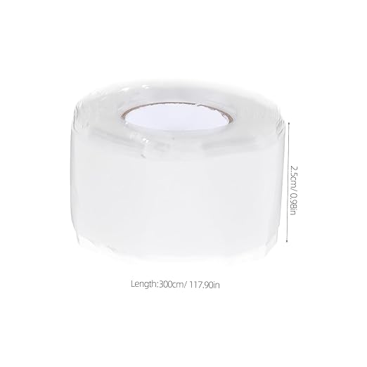 BESTOYARD 1 Roll Wide Water Pipe Leak Repair Tape Long White Leak Sealer Tape Adhesive for Plumbing Hose Repair Waterproofing Silicone Rubber