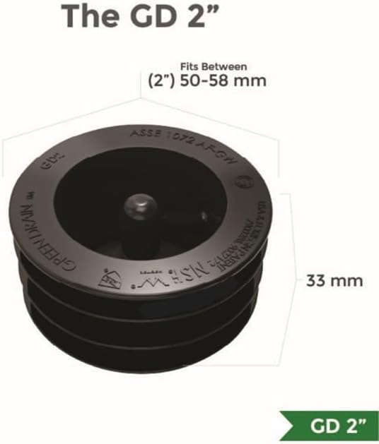 Waterless Trap Seal, 2 Inch