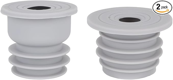 2pcs Washing Machine Drain Hose Seal, Silicone Washer Pipe Cover Plug Hose Adapter Sewer Drain Seal for Kitchen Sink Floor Pipe Bathroom Drainage Laundry Room