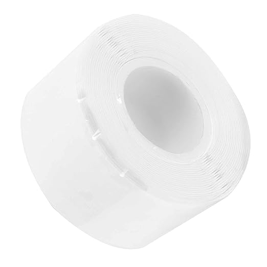 White Silicone Rubber Sealing Tape 0.98in x 9.8ft, Self Fusing Plumbing Pipe Repair Leak Stopper Tool for Hose Bucket Window Emergency Maintenance