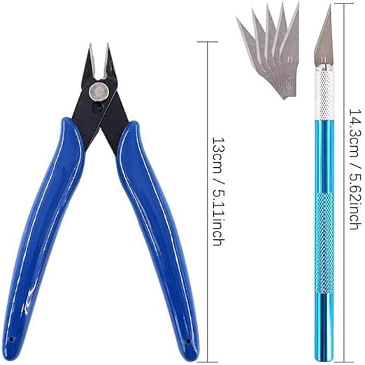 Resin 3D Printer Tool Kit Clean Accessories with Plier, File, Tweezer, Trimmer Pen, Resin Filter, Scraper, Plastic Remove Tool, Silicone Mat for SLA DLP LCD 3D Printer Accessories