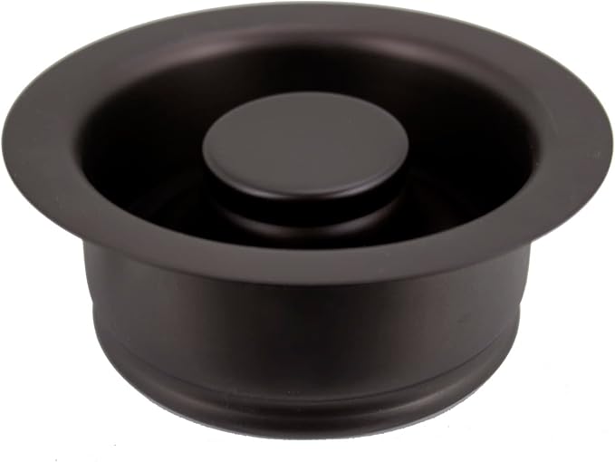 Westbrass D2089-12 4-1/4" Kitchen Sink Waste Disposal Drain Flange and Stopper, Oil Rubbed Bronze