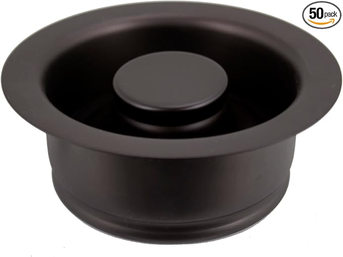 Westbrass D2089-50-12 4-1/4" Kitchen Sink Waste Disposal Drain Flange and Stopper, Oil Rubbed Bronze (50-Pack)