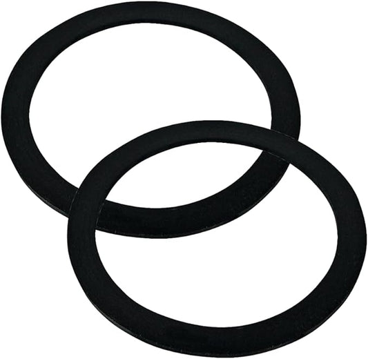 Rocky Mountain Goods Kitchen Sink Strainer Washer Seal Ring - Pack of 2 - Black Rubber - Fits Standard 3-1/2" Kitchen Basket Strainer - Stops Leaks - No More Plumbers Putty