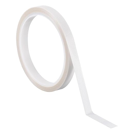 PATIKIL Heat Resistant Tape, 0.2 Inch x 33 Feet High Temperature Tape PTFE Adhesive High Heat Tape Waterproof for Vacuum Sealer Machine Insulation Protection, White, 0.13mm Thick