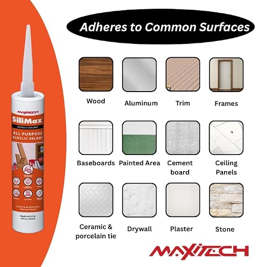 Painters Caulk for Home Improvement – Painters Acrylic Caulking White – Latex Paintable Caulk – 9.5 fl oz Cartridge (2-Pack, 2, Count)