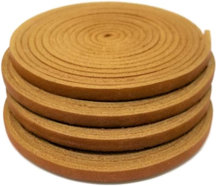 TOFL 72" Baseball Glove Lace Strips - Flat Shaped Cowhide Leather Lacing for Gloves, Mitts & DIY Repair