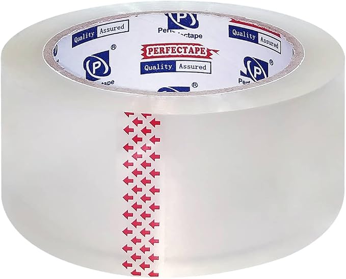PERFECTAPE Heavy Duty Packing Tape 24 Rolls, Total 1440Y, Clear, 2.8 mil, 1.88 inch x 60 Yards, Ultra Strong, Refill for Packaging and Shipping | Total 1440Y, Ultra Strong, Refill for Packaging and Shipping