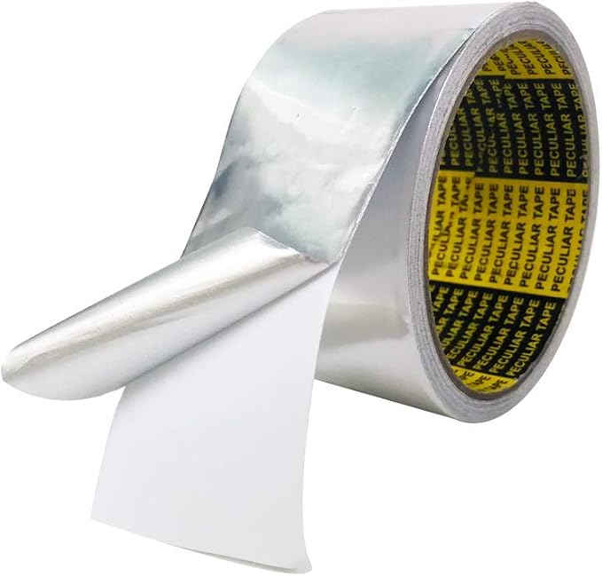 HEATIT Aluminum Foil Tape Professional Grade 2 inch x 30 feet (10yard Length) Thick 5.3mil (2.4mil foil and 2.9mil Backing Paper) for HVAC, Ducts, Pipes, Metal Repair, Heating Cable Application etc