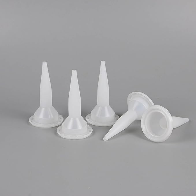 25-Pack Caulking Nozzle for Sausage Caulking Gun，Reusable Caulk Nozzle