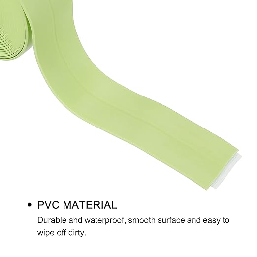 uxcell Waterproof Seal Caulk Strip Tape Self Adhesive 0.87" W x 10.5'L PVC Sealing Tape for Kitchen Bathroom Green