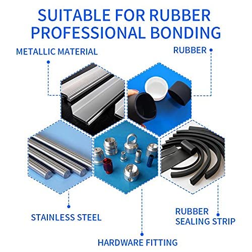 Rubber Glue B680,-30°C-110°CBlack Adhesive for bonding Shoes, Boots, Belt,Tire,Leather & Rubber - Sets in 10 Seconds.