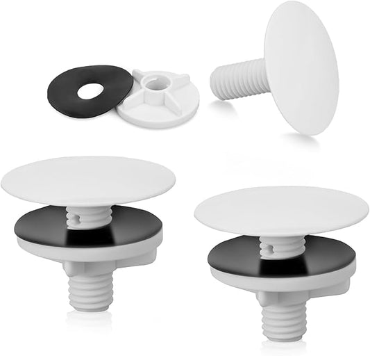 3 Pcs Sink Hole Covers Caps Faucet Hole Cover White Kitchen Sink Plug, Kitchen Sink Caps for Tap Holes Plate Stopper Cover Blanking Metal Plug, 2 Inch Faucet Cover for Kitchen Sink