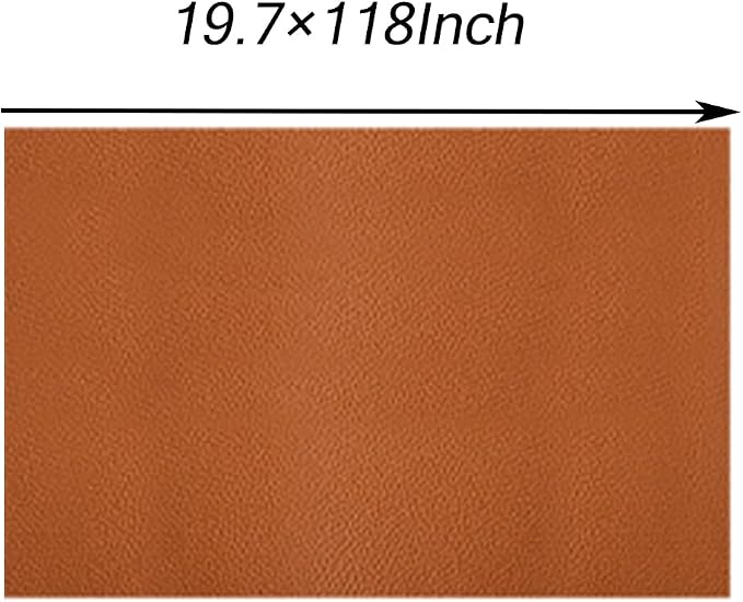 Faux Leather Repair Patch 19.7 × 118In,Green Self - Adhesive Leather Repair, 2.5MM Thick Upholstery Leather for Upholstery Crafts, DIY Sewing, Sofas, Furniture, Car Seats, Chairs(1Pcs)