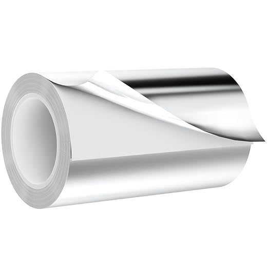 Aluminum Foil Tape Heavy Duty 6 Inch x 22 Yards（3.9 mil）, High Temp Waterproof HVAC Tape, Silver Insulation Adhesive for Ductwork, Sealing, Dryer Vent, Furnace, AC, Pipe Repair