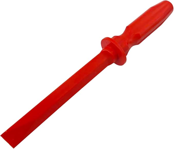 Non-Marring Super Grip Plastic Chisel Scraper, Wheel Weight Remover,Red No-Scratch Chisel Remover Tool Kit for Removing Trim, Gaskets, Adhesives, Caulk, Decals, and More