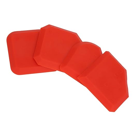 Caulk Scraper 4Pcs Sealant Remover Tool Kit for Glass and Grout Caulking Removal Silicone Cleaner