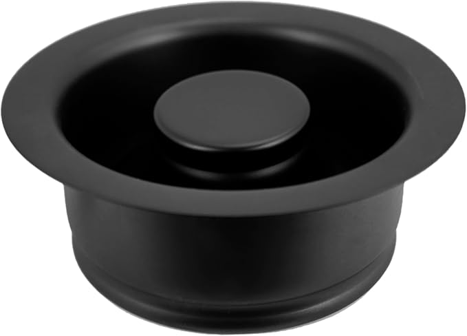 Westbrass D2089-50-62 4-1/4" Kitchen Sink Waste Disposal Drain Flange and Stopper, Matte Black (50-Pack)