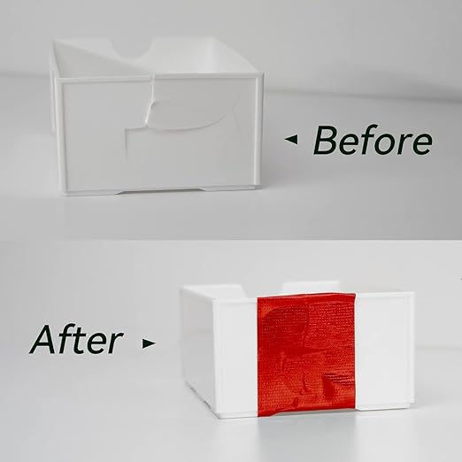 Reniteco Red Duct Tape- 3 inches x 45 Yards, Waterproof & All-Weather, No Residue, UV Resistant, Heavy Duty for Car, Home & Outdoor Repairs, 1 Roll