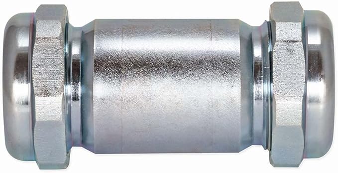 Eastman 4-3/8 Inch Long Pattern Compression Coupling, 1 Inch IPS, Galvanized Steel, 20566