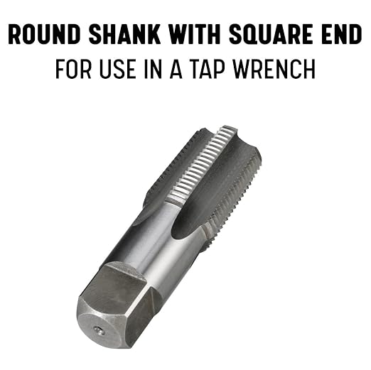 Drill America 1" NPT Pipe Tap and Die Kit, Carbon Steel Pipe Tap and Pipe Die - Hex Shape, POUT Series