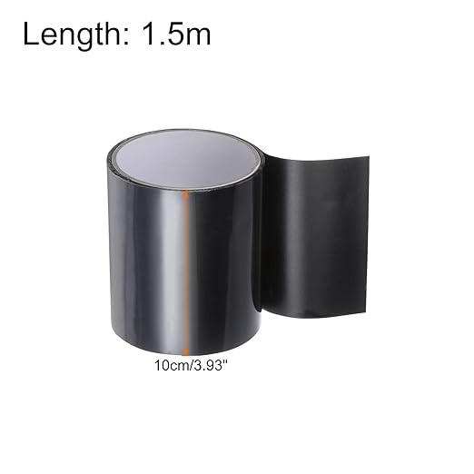 HARFINGTON Waterproof Patch Seal Tape 4" x5' Leak Repair Tape for Plastic Bucket/Basin Hoses Duct Pipes, Black