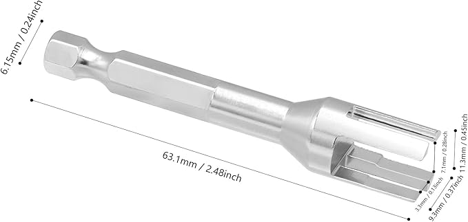 4PCS Wrench 3.0/3.2/3.5/3.7/4.0/5.0/5.5/6.0mm Turnbuckle Nut Ball Joint Remover with Hex Bit Linkages Link Rod Ends Installing Tools for RC Car Boat Model Repair Tool Kit