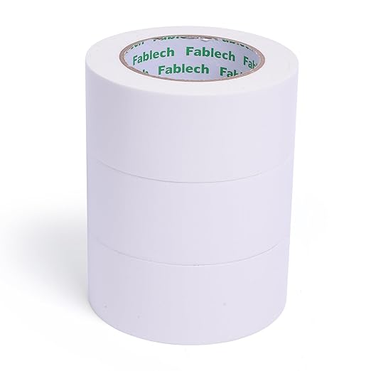 3 Pack Heavy Duty Duct Tape, 9 Mil Thickness, 2 Inch x 30 Yards, Waterproof Strong Adhesive, Flexible, Tear by Hand, Multi-Use for Home Repairs, DIY, Indoor Outdoor (White)