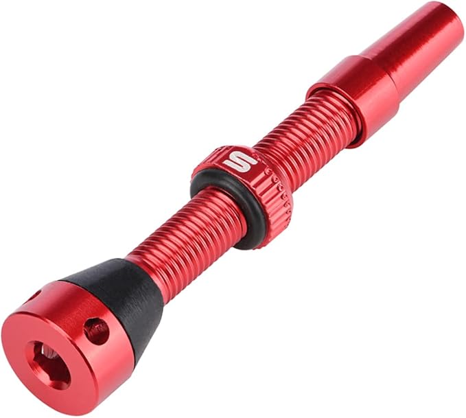 Tubeless Value Stems 40mm 44mm Premium No Leak Tubeless Presta Valve Stems Kits with Integrated Value Core Remover Tool and Valve Stem Caps Fit Most Bicycle Tubeless Rims Pair