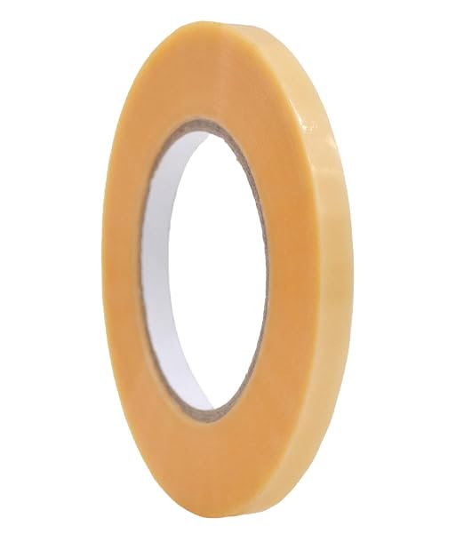 WOD Clear Produce Poly Bag Sealing Tape, 1/2 inch x 180 yds. for Packaging and Sealing of Meat, Gifts, or Ice Bags BSTC24PVC