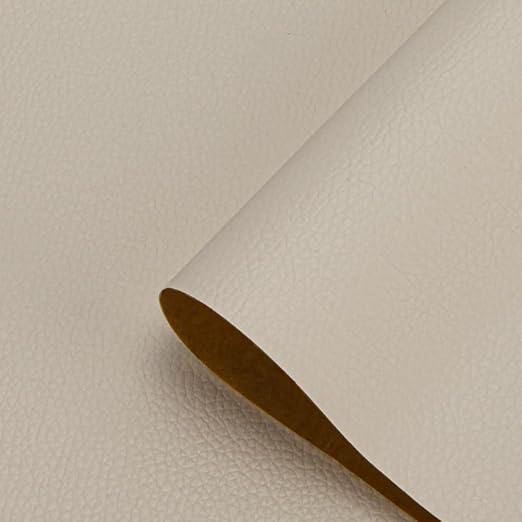 Beige White Leather Repair Patch Tape, 39.4 x 54 Inches Large Self-Adhesive Leather Repair Kit for Furniture, Car Seats, Vinyl Leather, Couches, Sofa, Chairs